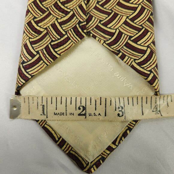 2 Tom James Floral & Geometric Silk Ties Made in The USA - Picture 7 of 10